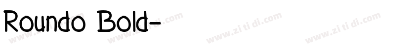 Roundo Bold字体转换